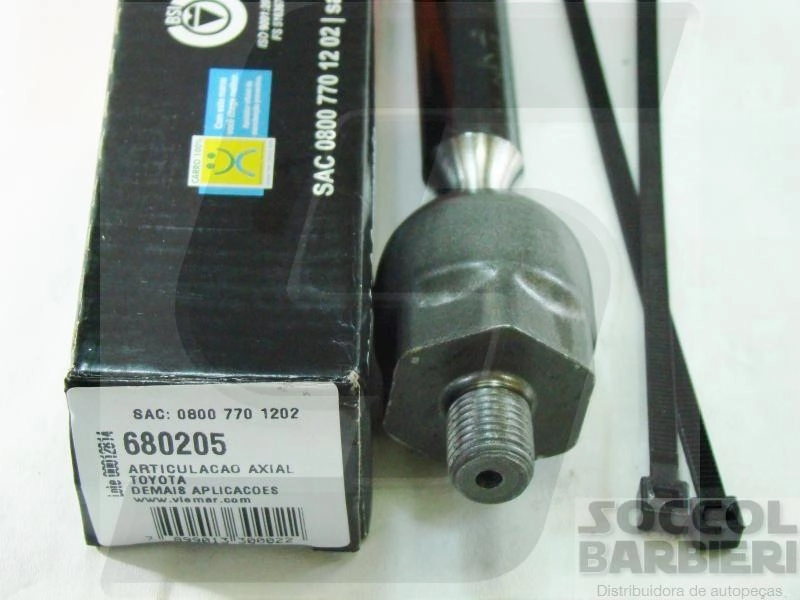 ARTICULAÇÃO/BARRA AXIAL DIREÇÃO HIDRÁULICA TOYOTA COROLLA 02/08 - FIELDER 04/08