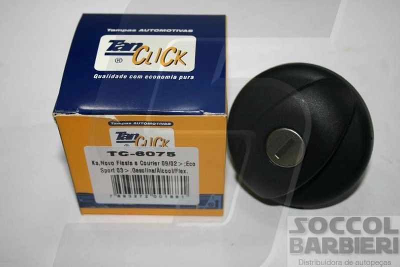 TAMPA PARA TANQUE COMBUSTÍVEL COM CHAVES FORD NOVO FIESTA/ECOSPORT/KA/COURIER 09.2002/ C/ROSCA