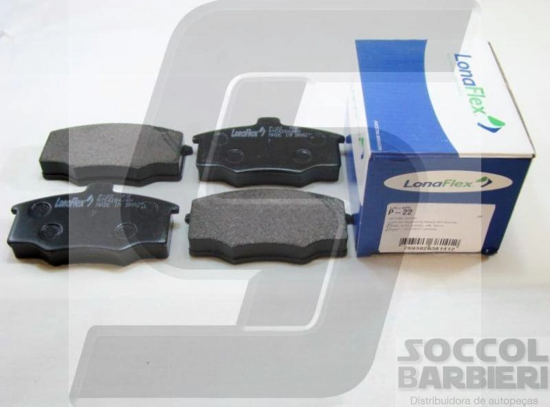 PASTILHA FREIO RODA DIANTEIRA FORD DEL REY/PAMPA 83/ GM MONZA/KADETT/IPANEMA /96