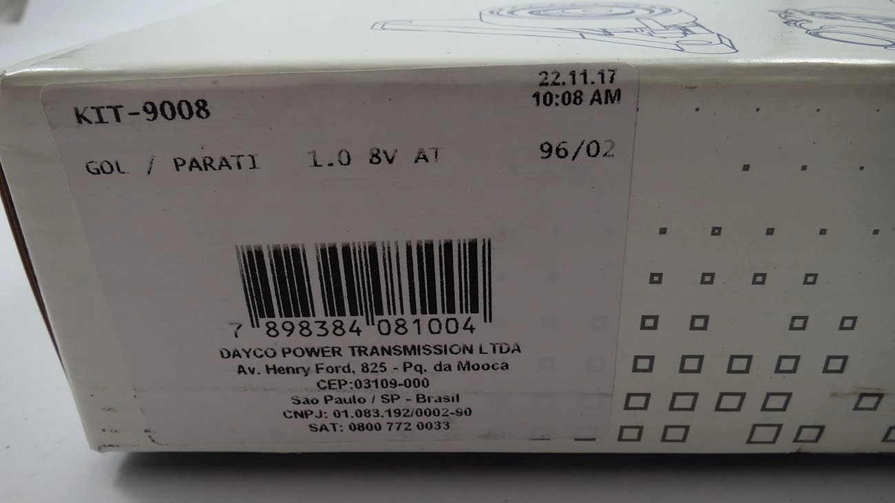KIT CORREIA COMANDO VW GOL/PARATI 1.0 8V 97/2002