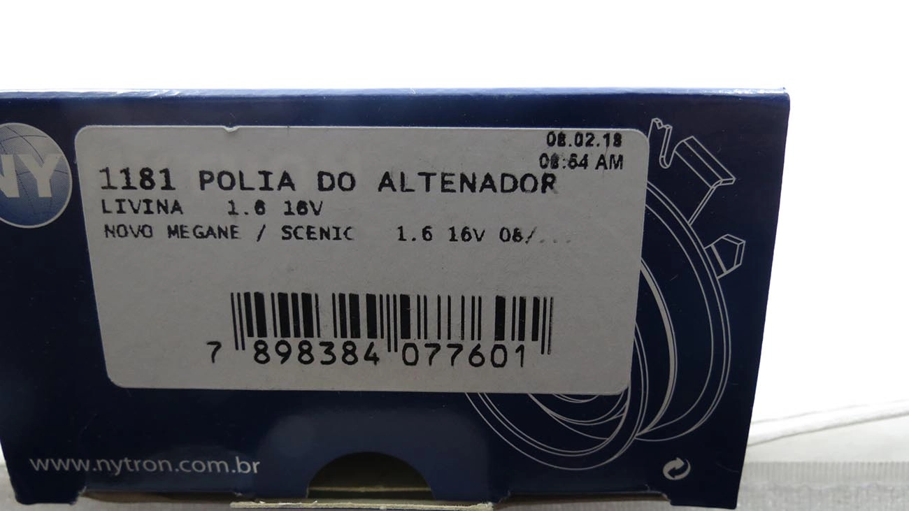POLIA CORREIA ALTERNADOR NISSAN LIVINA 1.6 16V - RENAULT MEGANE/SCENIC 1.6 16V 08/ - 17X65X26MM