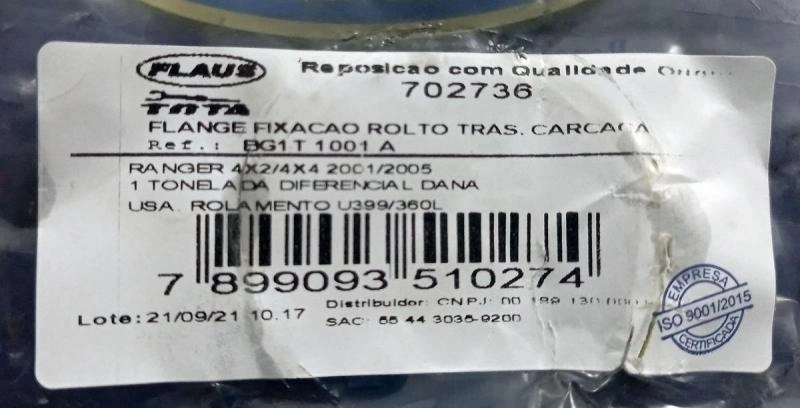 FLANGE SEMI EIXO FORD RANGER 2001/2005 - DANA 44
