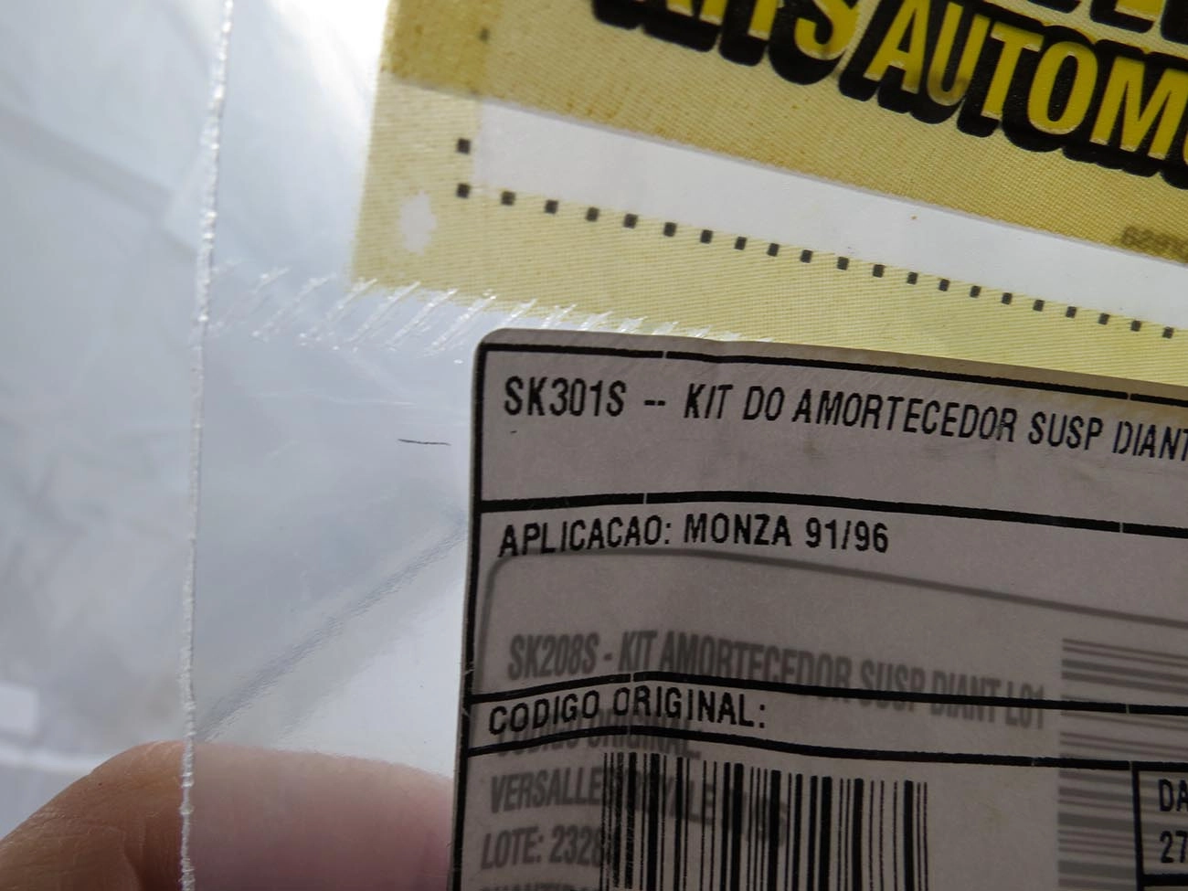 KIT AMORTECEDOR GM MONZA 90/ - DIANTEIRO C/COXIM