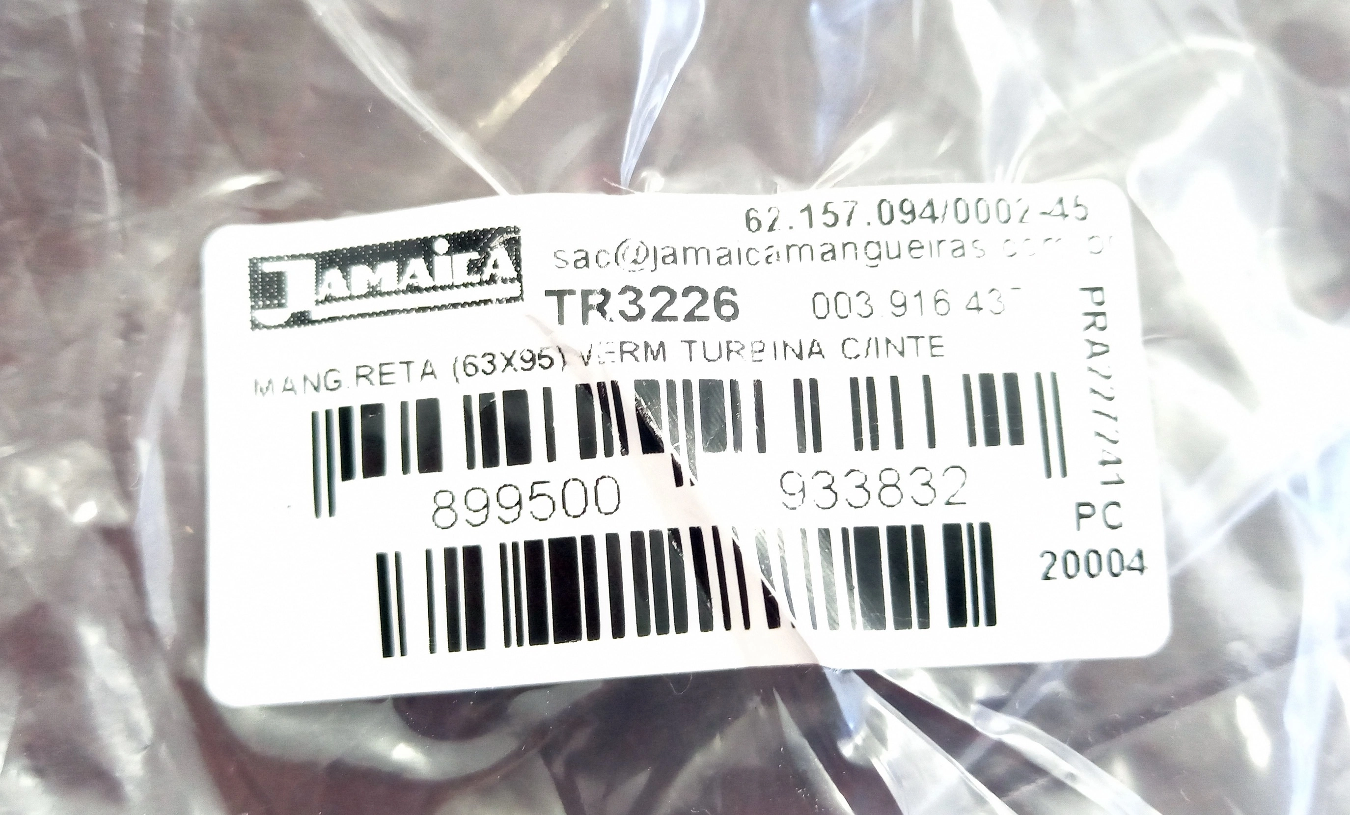 MANGUEIRA DA TURBINA C/ INTERCOOLER VW CAMINHOES 80/