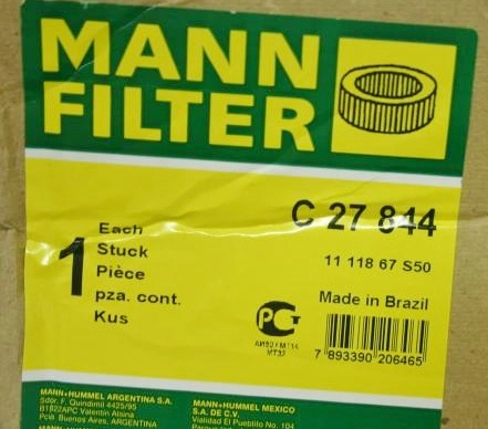 FILTRO AR SILICONE MB 1620 /2006 1728/2423/2428 OM-906LA