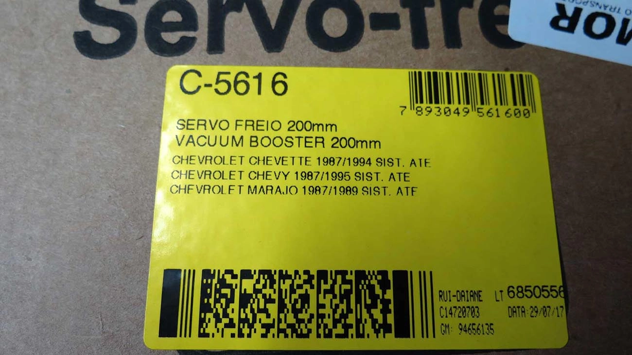 SERVO FREIO 200MM GM CHEVETTE/CHEVY/MARAJO 87/95 13/16 TEVES