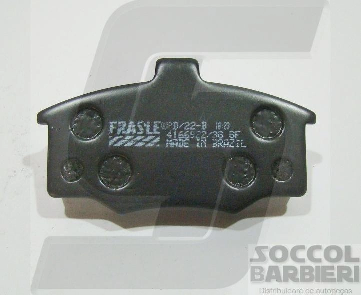 PASTILHA FREIO RODA DIANTEIRA FORD DEL REY/PAMPA 83/ GM MONZA/KADETT/IPANEMA /96 C/ALARME