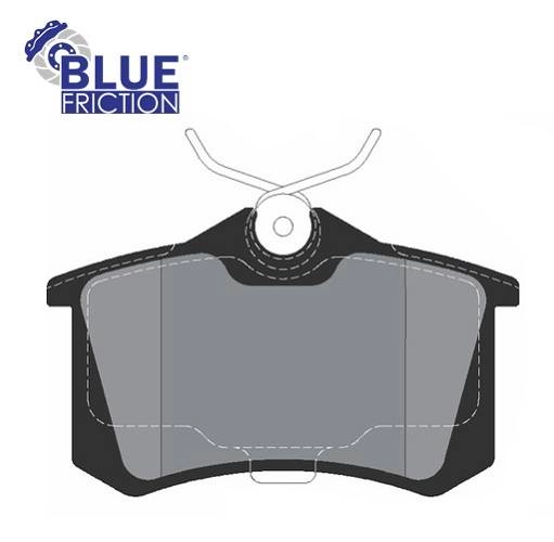 PASTILHA FREIO RODA TRASEIRA VW EOS 06/10 GOLF 99/18 JETTA 16/20 NIVUS 20/22 SAVEIRO 14/22 VIRTUS