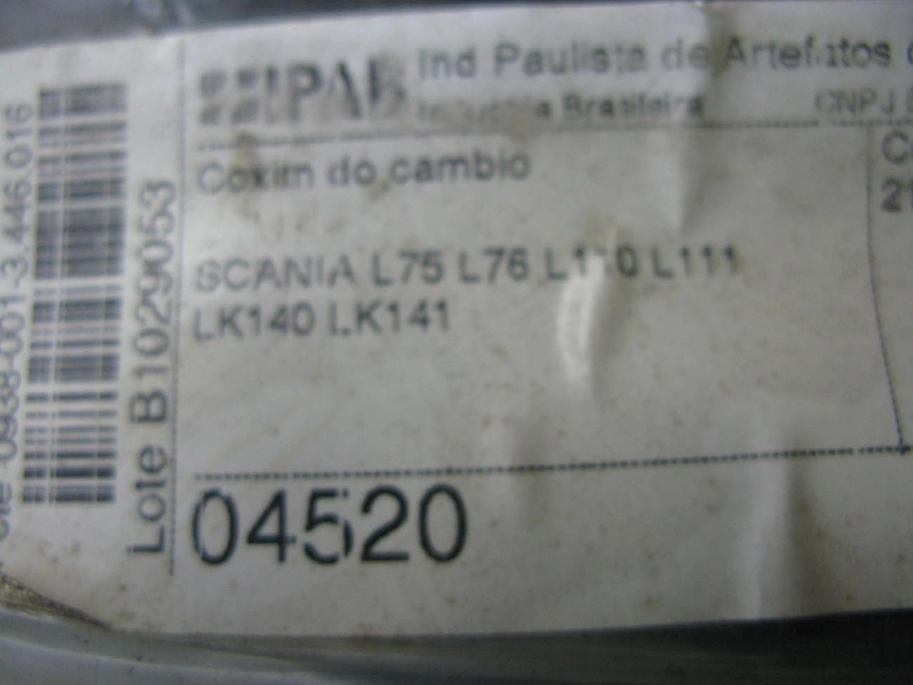 COXIM CAMBIO SCANIA L-75/76/110/111 LK-140/141