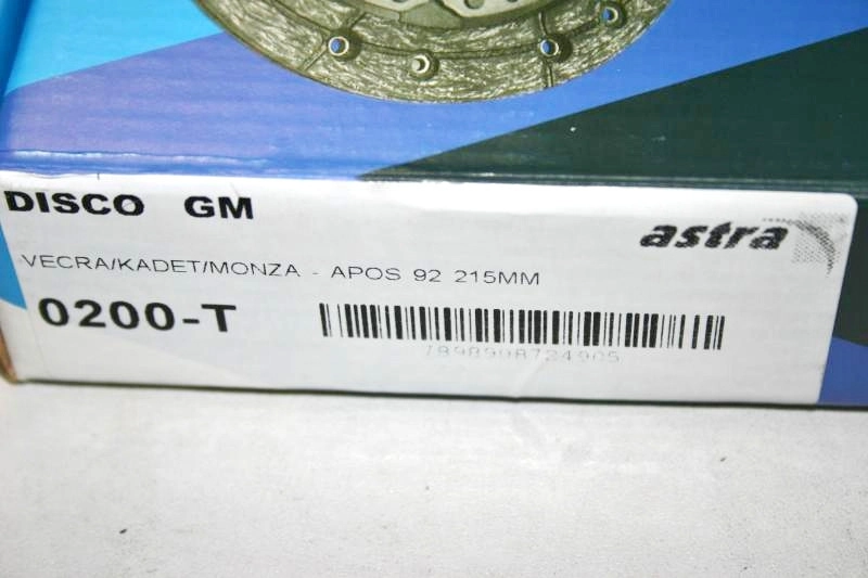 DISCO EMBREAGEM GM MONZA/KADETT/IPANEMA 12.92/ - ASTRA/VECTRA /03.96 - 215MM