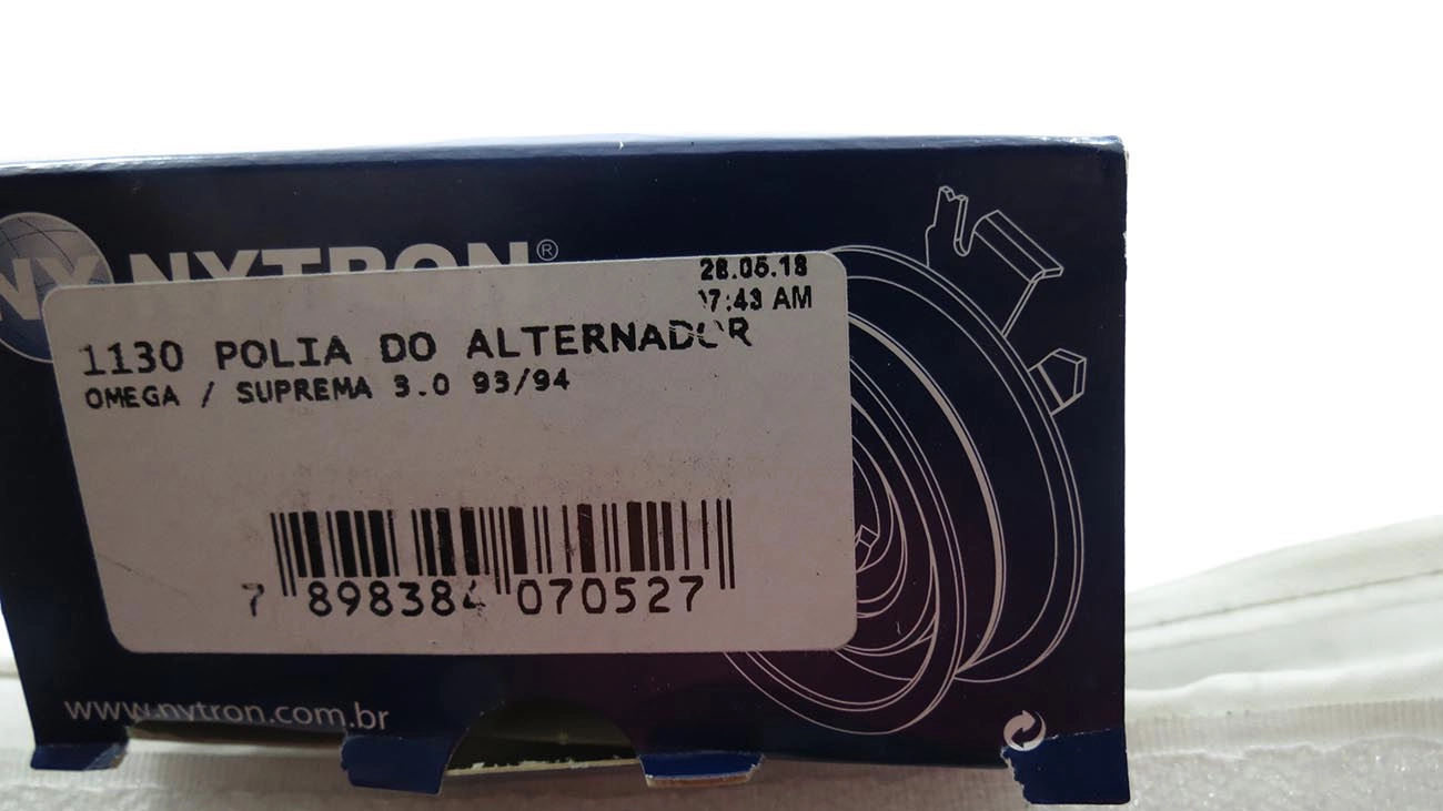 POLIA CORREIA ALTERNADOR GM OMEGA/SUPREMA 3.0 93/94 - FIT 1.4 - 17X80X26MM