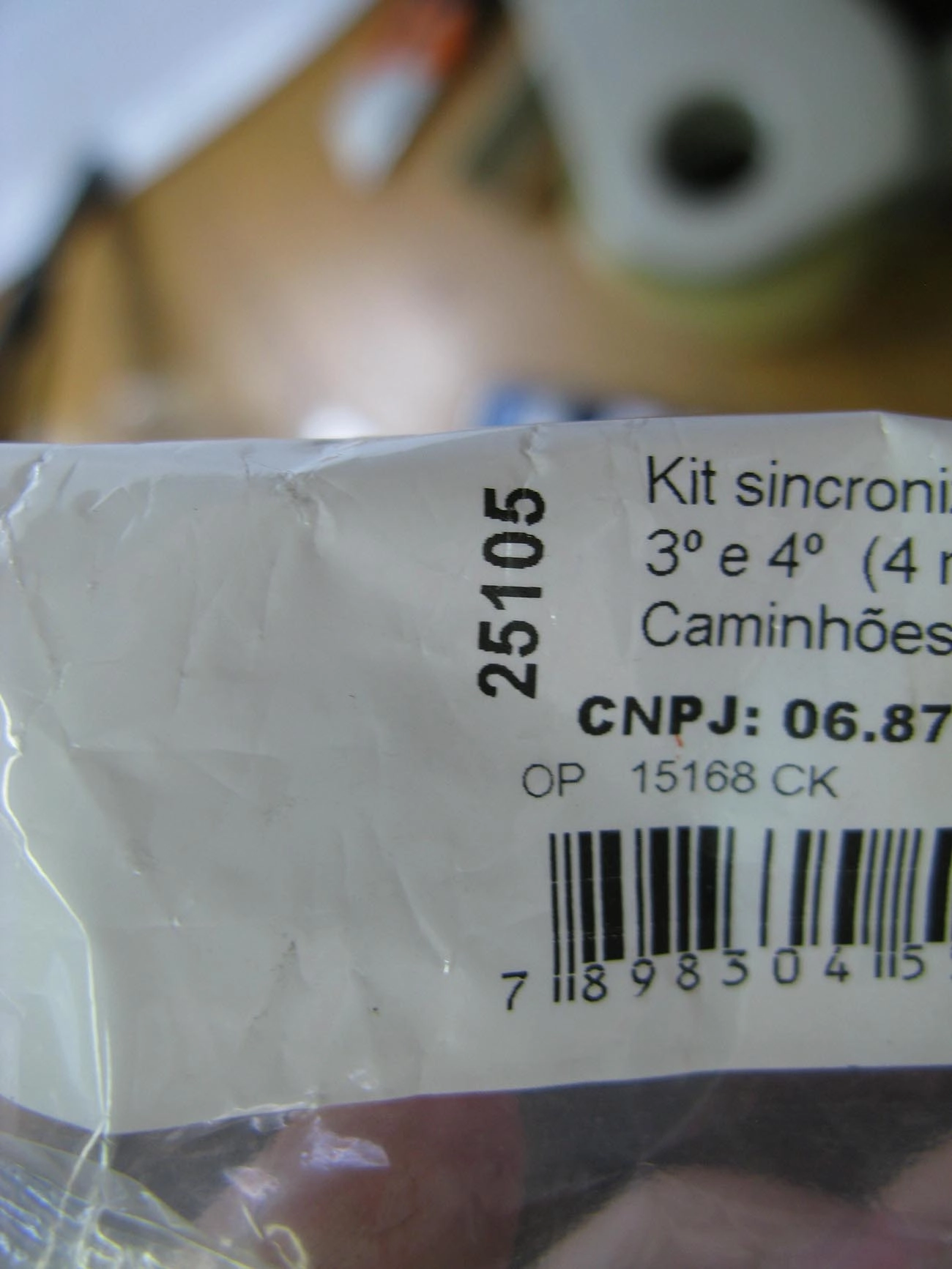 KIT SINCRONIZADOR CAIXA 4 MARCHAS CLARK FORD F-600 4M 2A/3A/4A