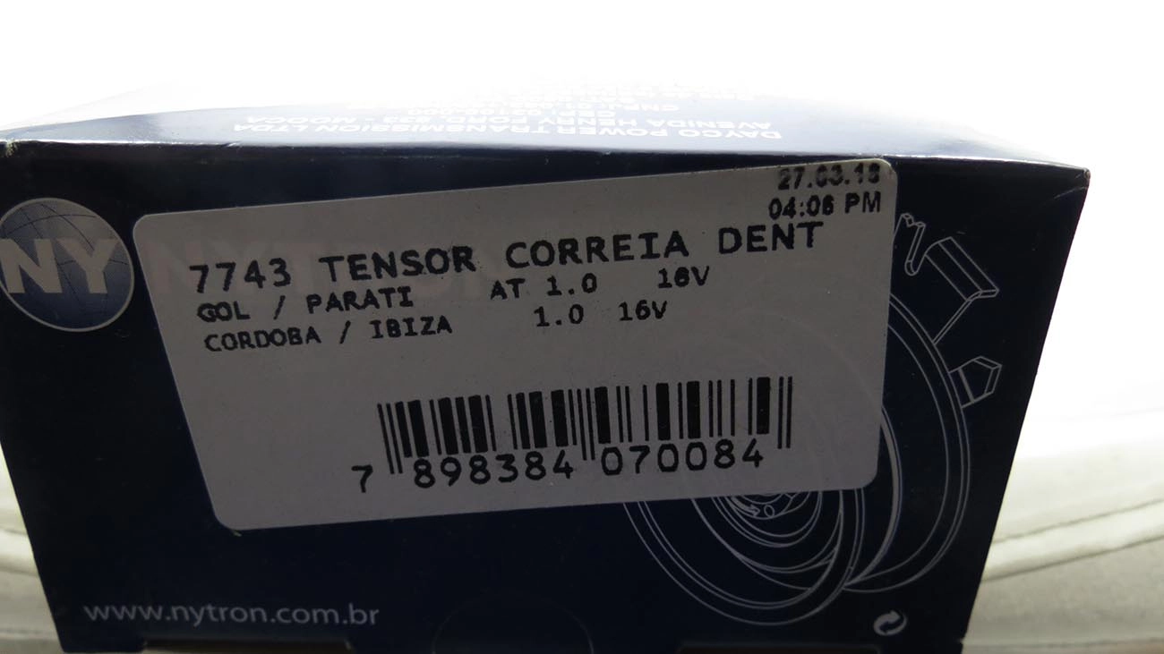 ROLAMENTO TENSOR CORREIA COMANDO VÁLVULAS TENSIONADOR DENTADA VW GOL/PARATI 1.0 16V 97/ AT/MI CORDOBA