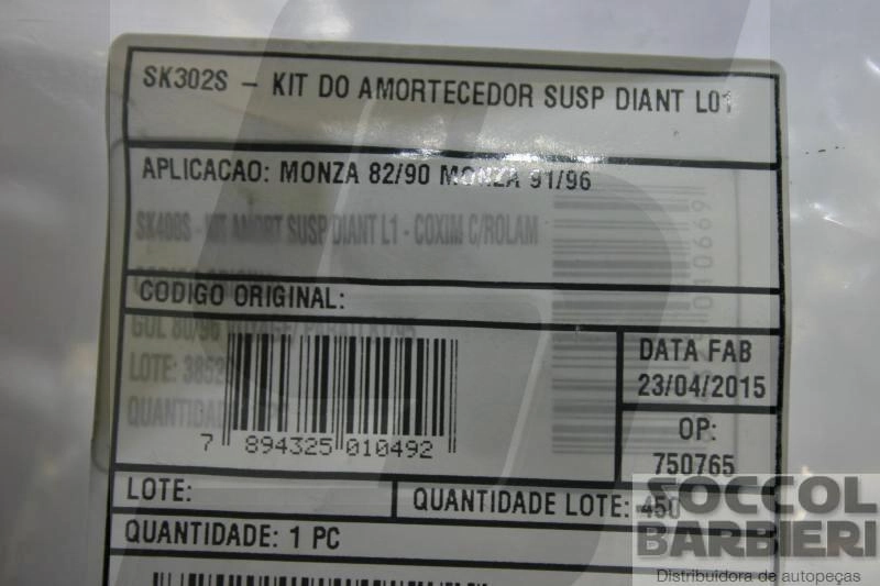 KIT AMORTECEDOR GM MONZA 90/ - DIANTEIRO