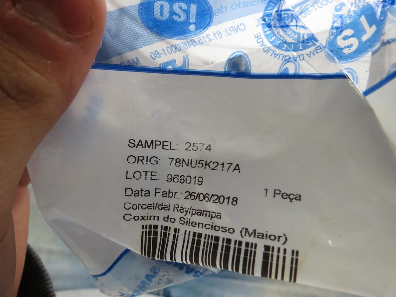 COXIM ESCAPAMENTO FORD CORCEL/BELINA/DEL REY/PAMPA - TRASEIRO GRANDE