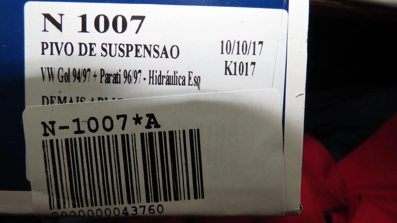 PIVÔ SUSPENSÃO ESQUERDO COM DIREÇÃO HIDRÁULICA PINO 15MM VW GOL/PARATI 95/03.97 G2 EXCETO 2.0 16V