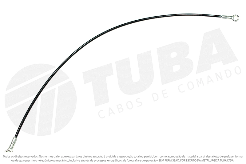 CABO LIMITADOR TAMPA TRASEIRA FIAT STRADA 99/ - CACAMBA 590MM