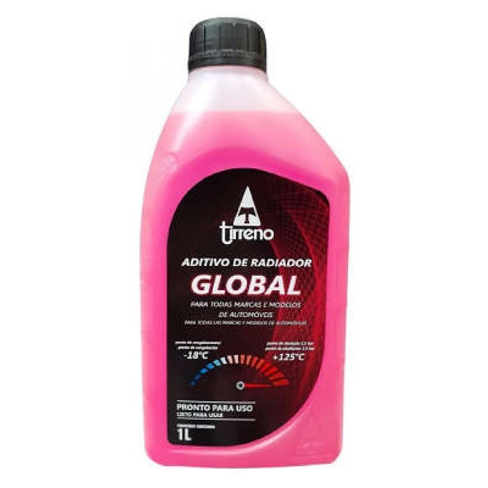 ADITIVO ROSA FORMULA GLOBAL - TIRRENO 1 LITRO PRONTO P/USO - CAIXA CONTÉM 12 UNIDADES