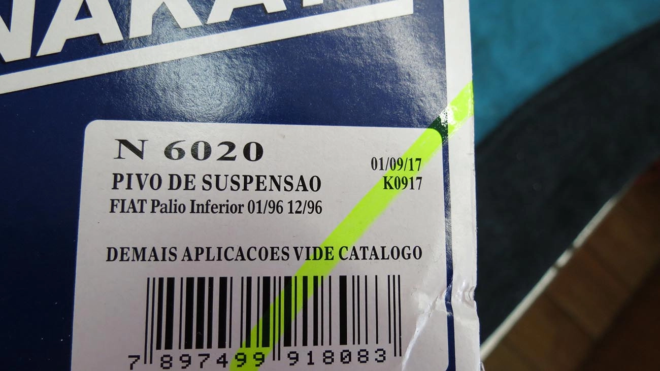PIVÔ SUSPENSÃO LADO DIREITO/ESQUERDO PIVO SUSPENSAO FIAT PALIO G1 1996/1996 INICIO PINO 13,2 MM