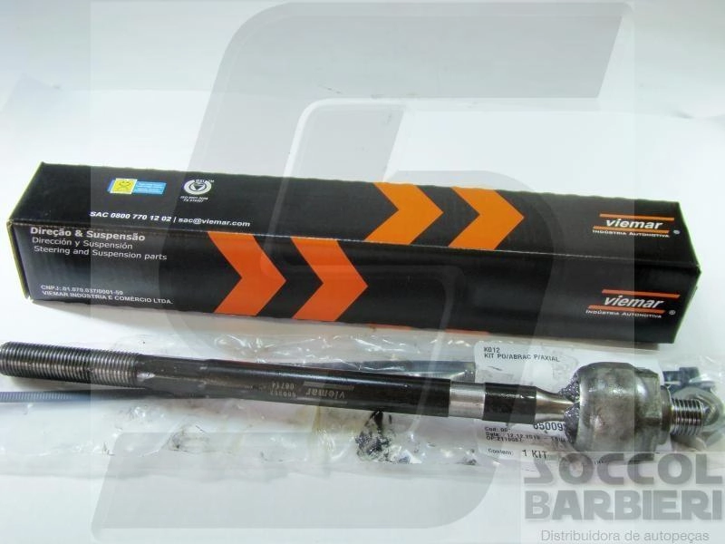 ARTICULAÇÃO/BARRA AXIAL DIREÇÃO HIDRÁULICA/MECÂNICA M14X1,5 DH/DM FIAT NOVO UNO 10/ PALIO/GRAND SIENA 11/ MOBI 17/