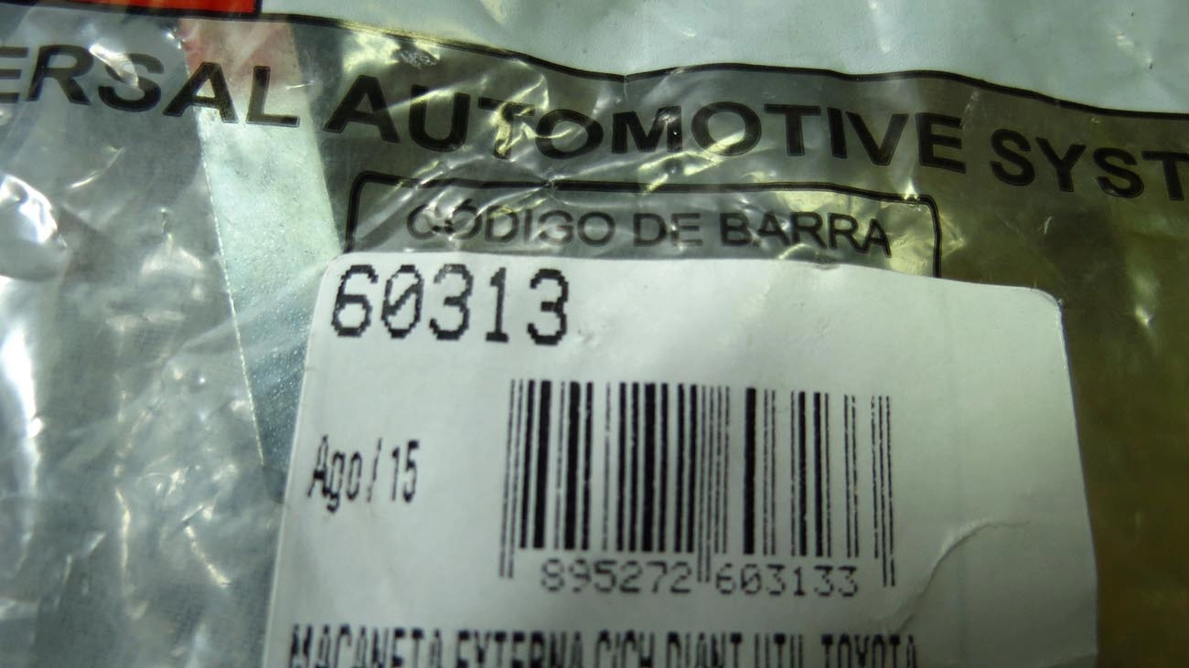MACANETA EXTERNA TOYOTA BANDEIRANTE 83/ - DIANTEIRA PRETA