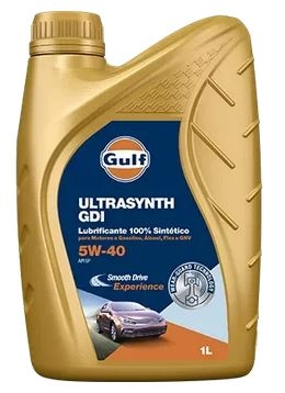 ÓLEO PARA MOTOR SINTÉTICO GULF ULTRASYNTH GDI 5W40 API SP ILSAC GF-6A S 1 LITRO OLEO SINTETICO