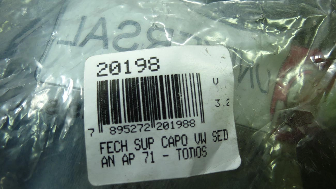 FECHADURA CAPO VW FUSCA 71/ - SUPERIOR
