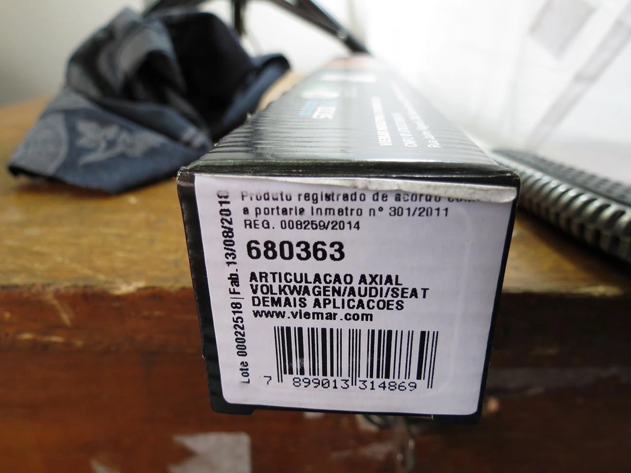 ARTICULAÇÃO/BARRA AXIAL M14X1,5 DIREÇÃO HIDRÁULICA TRW AUDI A1 10/  VW NOVO GOL/VOYAGE/SAVEIRO 08/