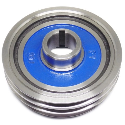 POLIA DO VIRABREQUIM - DAMPER - TRIPLA 2 PISTAS EM V 10A / 1 PISTA EM V 13A - MITSUBISHI PAJERO 2.8
