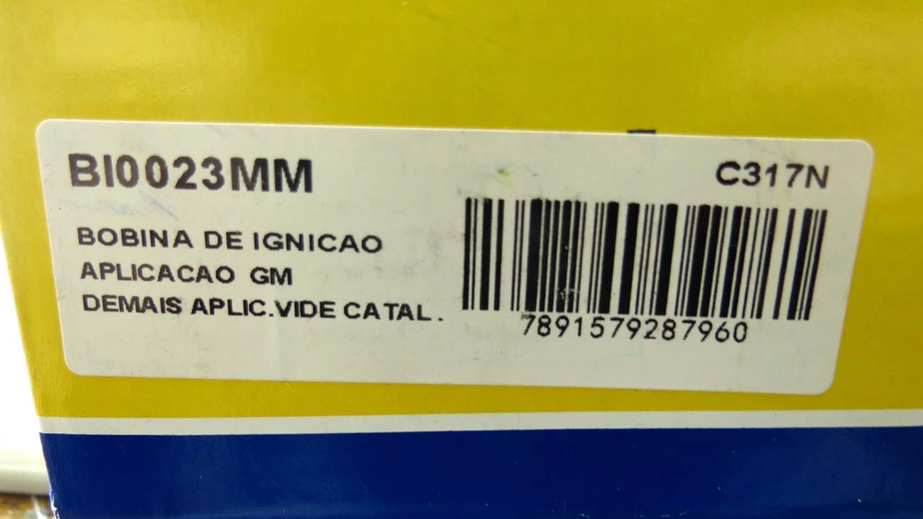 BOBINA DE IGNIÇÃO GM ASTRA/ZAFIRA 98/ - VECTRA 2.0 03/ 2.2 97/05 2.0/2.4 - S-10 2.4 07/11 - 3 PINOS