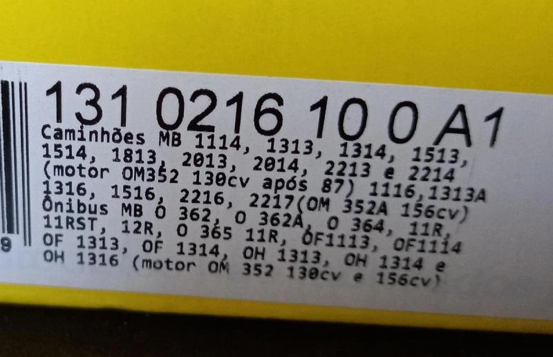 PLATÔ EMBREAGEM 311MM MB 1114/1116/1117/1118/1313/1314/1316/1317/1318/1513/1514/1516/1518/2013