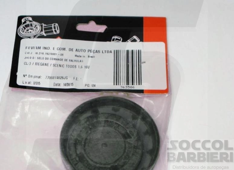 KIT SELO/TAMPA COMANDO DE VÁLVULAS RENAULT CLIO/LOGAN/MEGANE/SCENIC 1.6 8/16V - KIT COM DUAS PEÇAS
