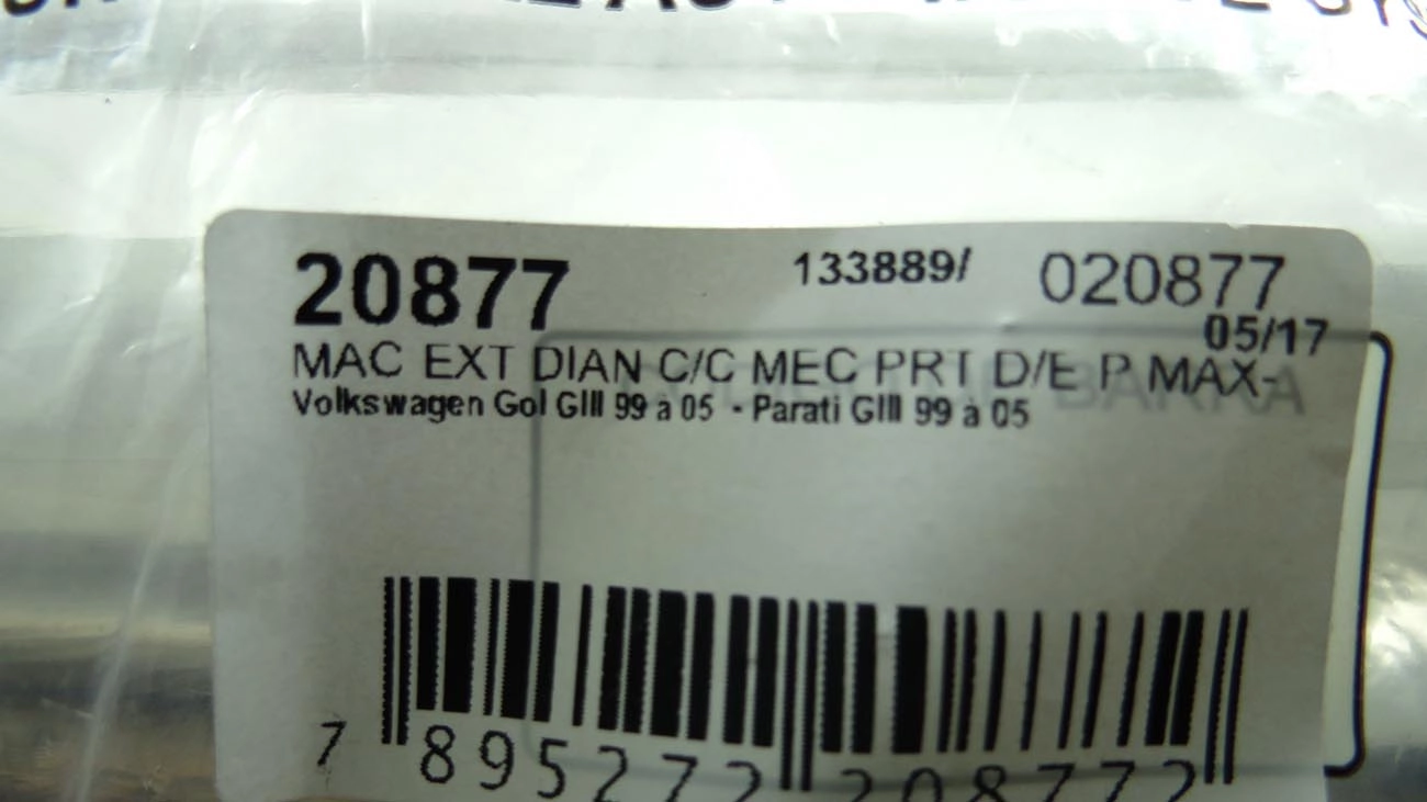 MACANETA EXTERNA VW GOL/PARATI 99/ GIII 2 PORTAS - MECANICA C/CHAVE PERFIL MAXION