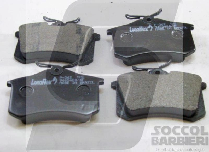 PASTILHA FREIO RODA TRASEIRA VW EOS 06/10 GOLF 99/18 JETTA 16/20 NIVUS 20/22 SAVEIRO 14/22 VIRTUS