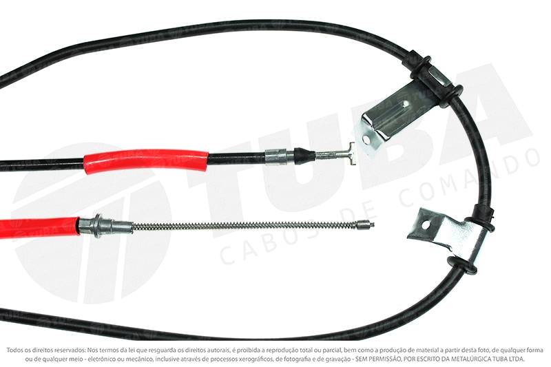 CABO FREIO DIREITO FIAT STRADA 99/ - NOVA FIORINO 14 /- 1715MM
