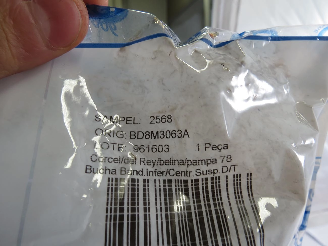 BUCHA BANDEJA INFERIOR CENTRAL FORD CORCEL/BELINA 78/81 - DIANTEIRA/TRASEIRA FURO 14,15MM
