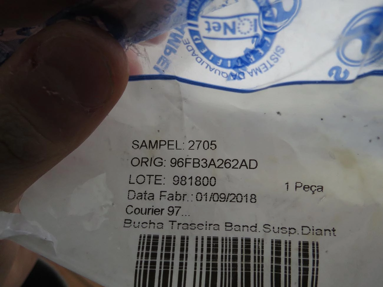 BUCHA TRASEIRA BANDEJA DIANTEIRA FORD COURIER 96/
