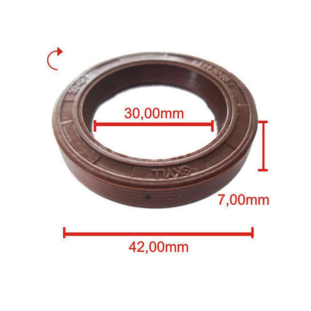 RETENTOR COMANDO VÁLVULAS FIAT PALIO/SIENA/STRADA/DOBLO/IDEA/PUNTO 8V FIRE - TEMPRA 16V - 30X42X7MM