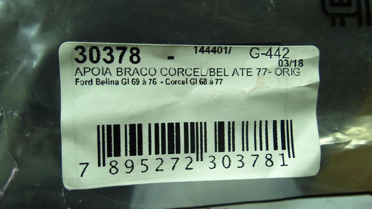 DESCANCA BRACO FORD CORCEL/BELINA - ALMOFADO