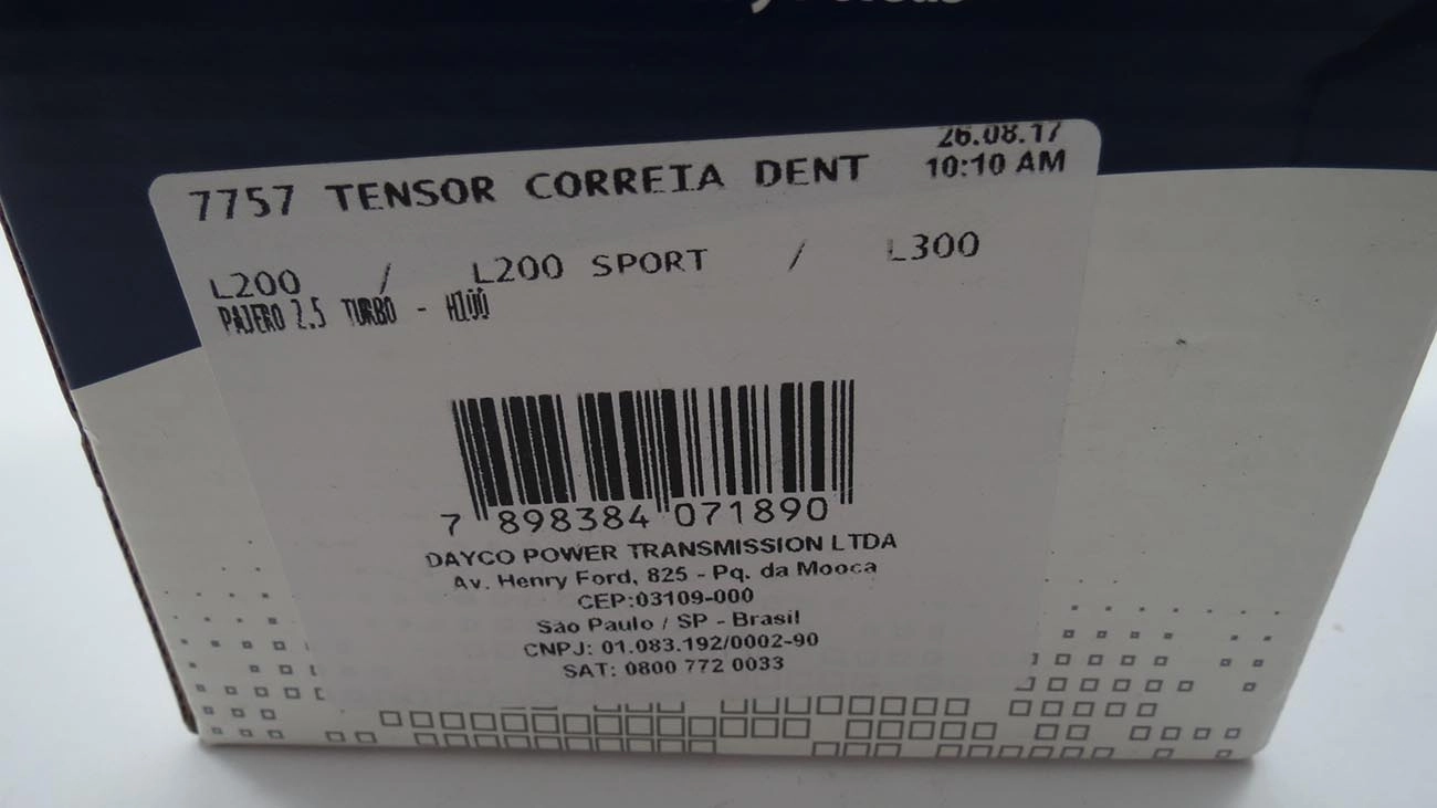 TENSOR CORREIA COMANDO MITSUBISHI L-200/300 - PAJERO 2.5 -  H100/GALLOPER 2.5 98/99 / HR 2.5 TC