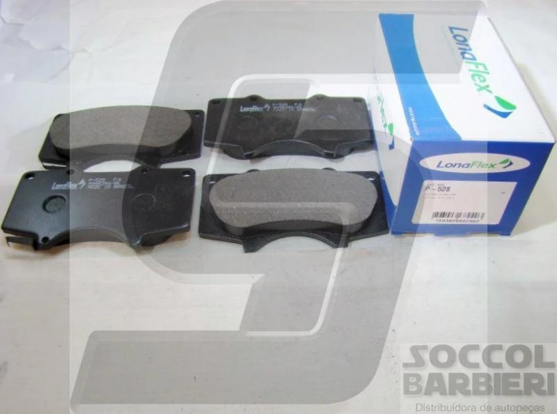 PASTILHA DE  FREIO TOYOTA HILUX SW4 2005/ - HILUX 3.2 CD 4X2 SRV 05/ - HILUX CD SRV 4X4 3.0 T.D 15/