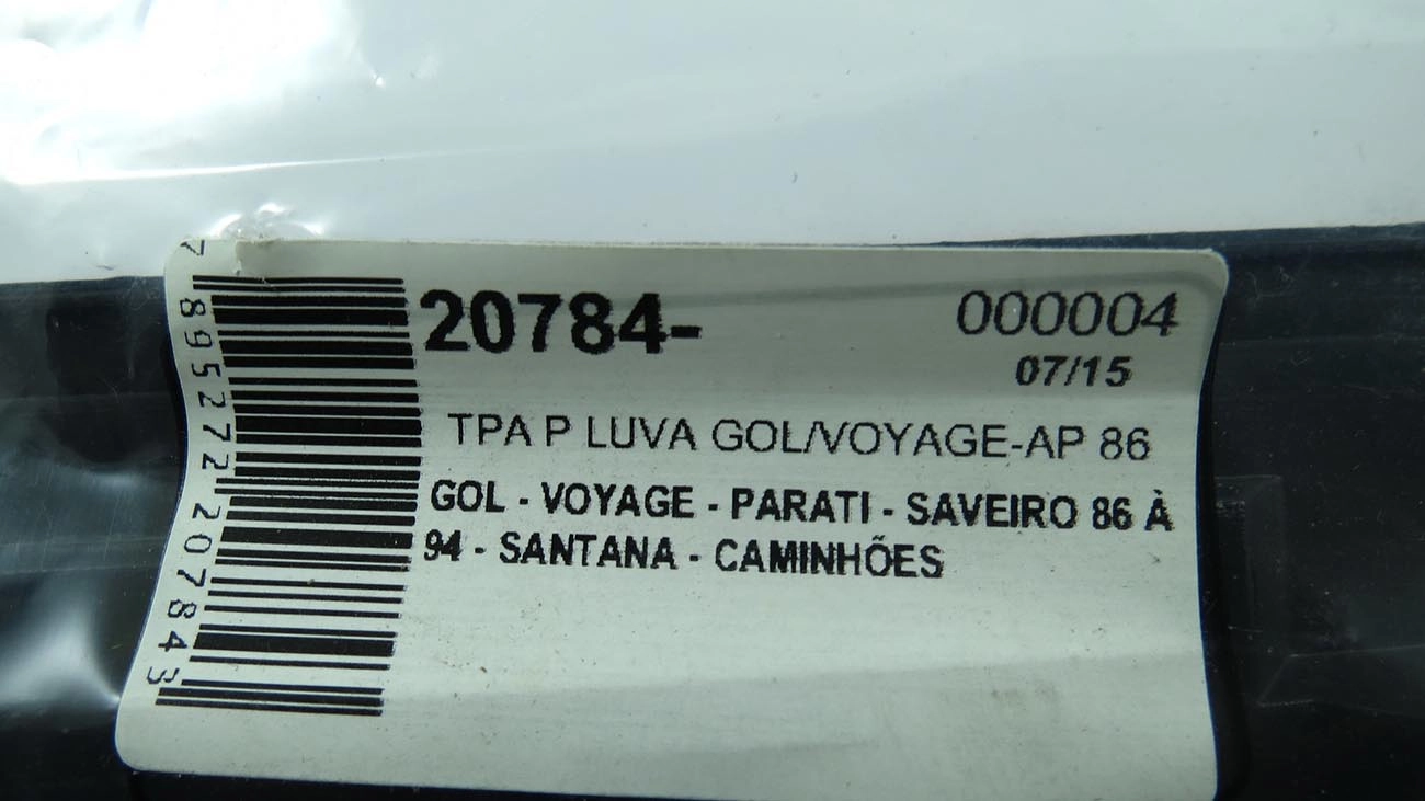 TAMPA PORTA LUVAS VW GOL/VOYAGE/PARATI/SAVEIRO 86/94