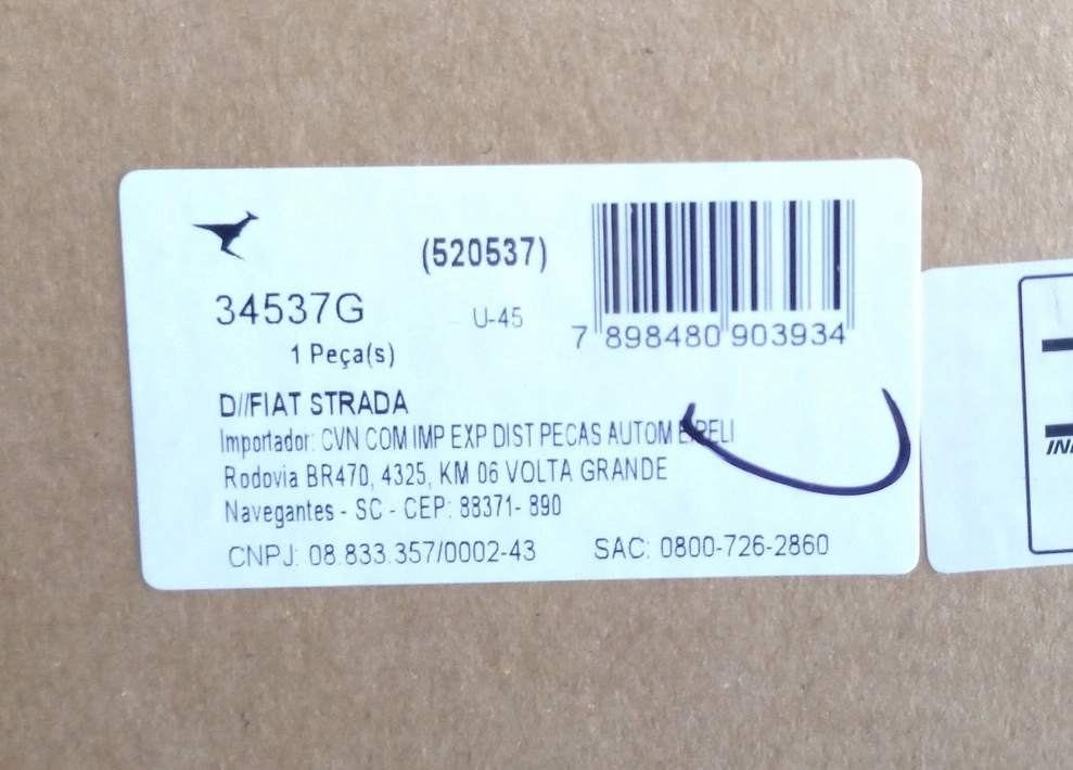 AMORTECEDOR DIANTEIRO PRATO PEQUENO FIAT PALIO 01/ - SIENA 01/12 - STRADA 01/