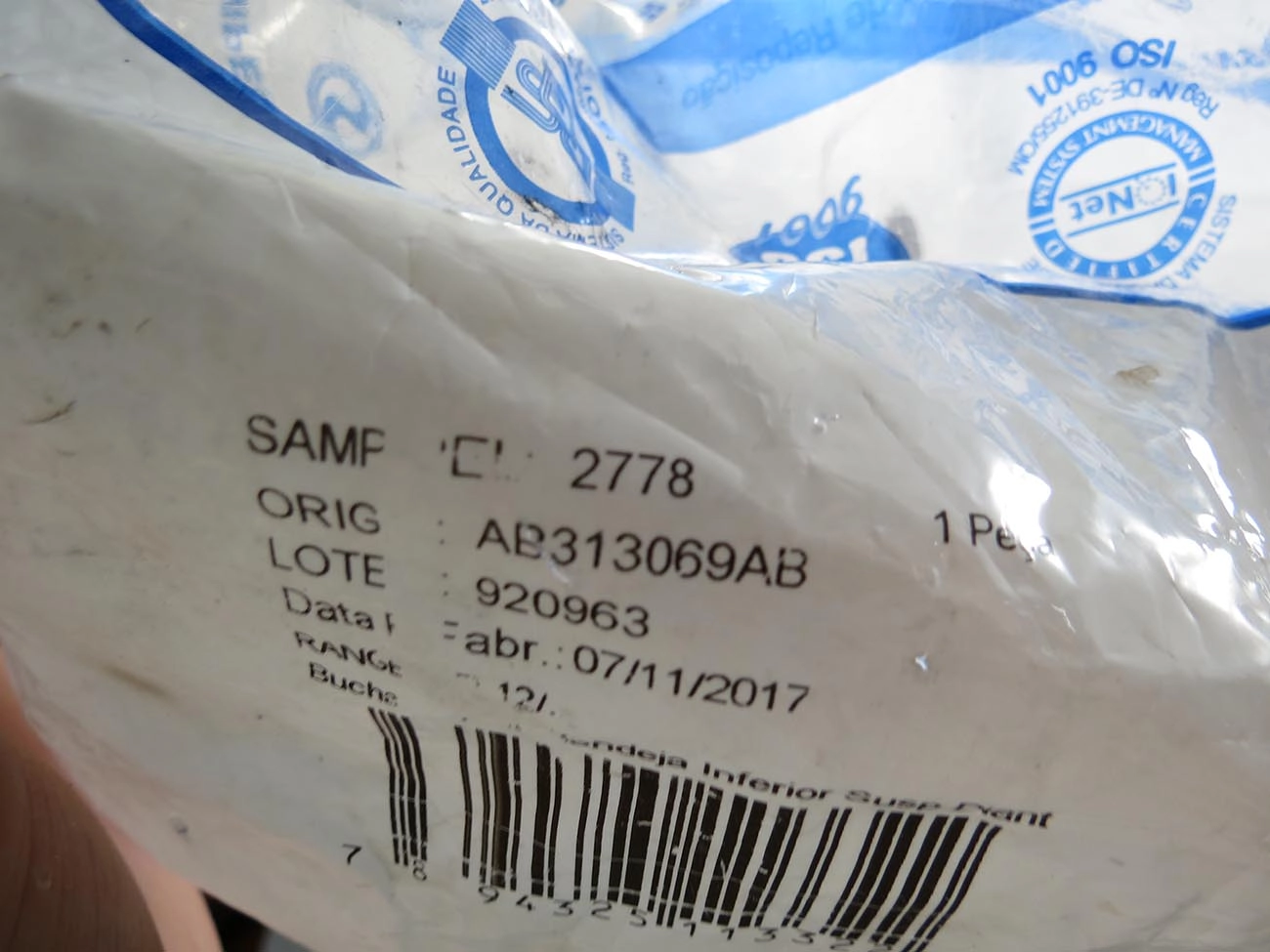 BUCHA TRASEIRA BANDEJA INFERIOR FORD NOVA RANGER 2012/ - SUSPENSÃO DIANTEIRA