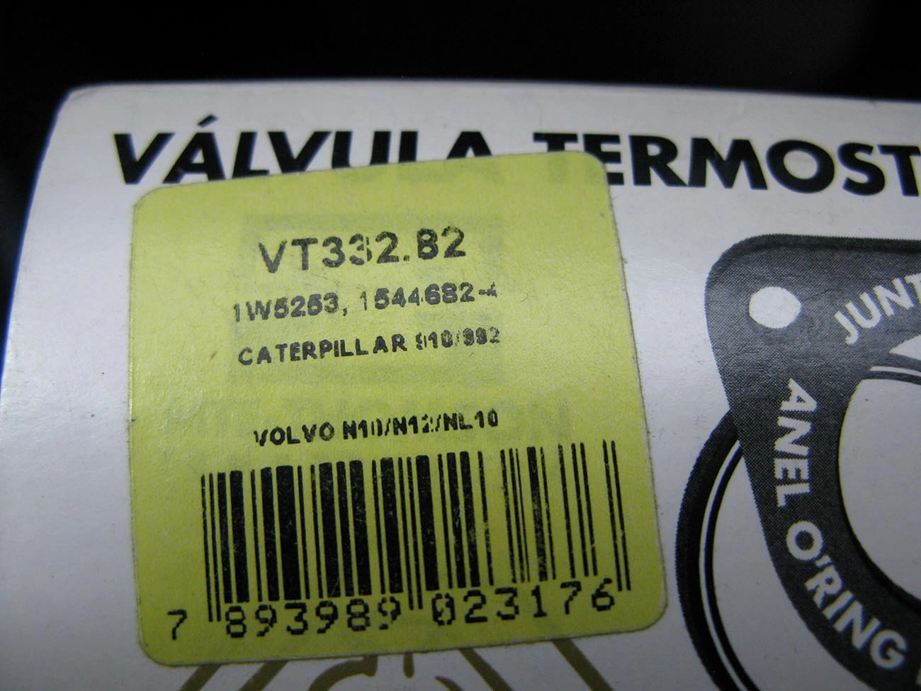 VALVULA TERMOSTATICA CUMMINS SERIE C/J/H/N/NH/NHH - SERIE OURO