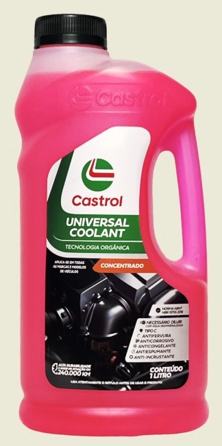 ADITIVO PARA RADIADOR CONCENTRADO ORGÂNICO - UNIVERSAL COOLANT CASTROL - 1 LITRO