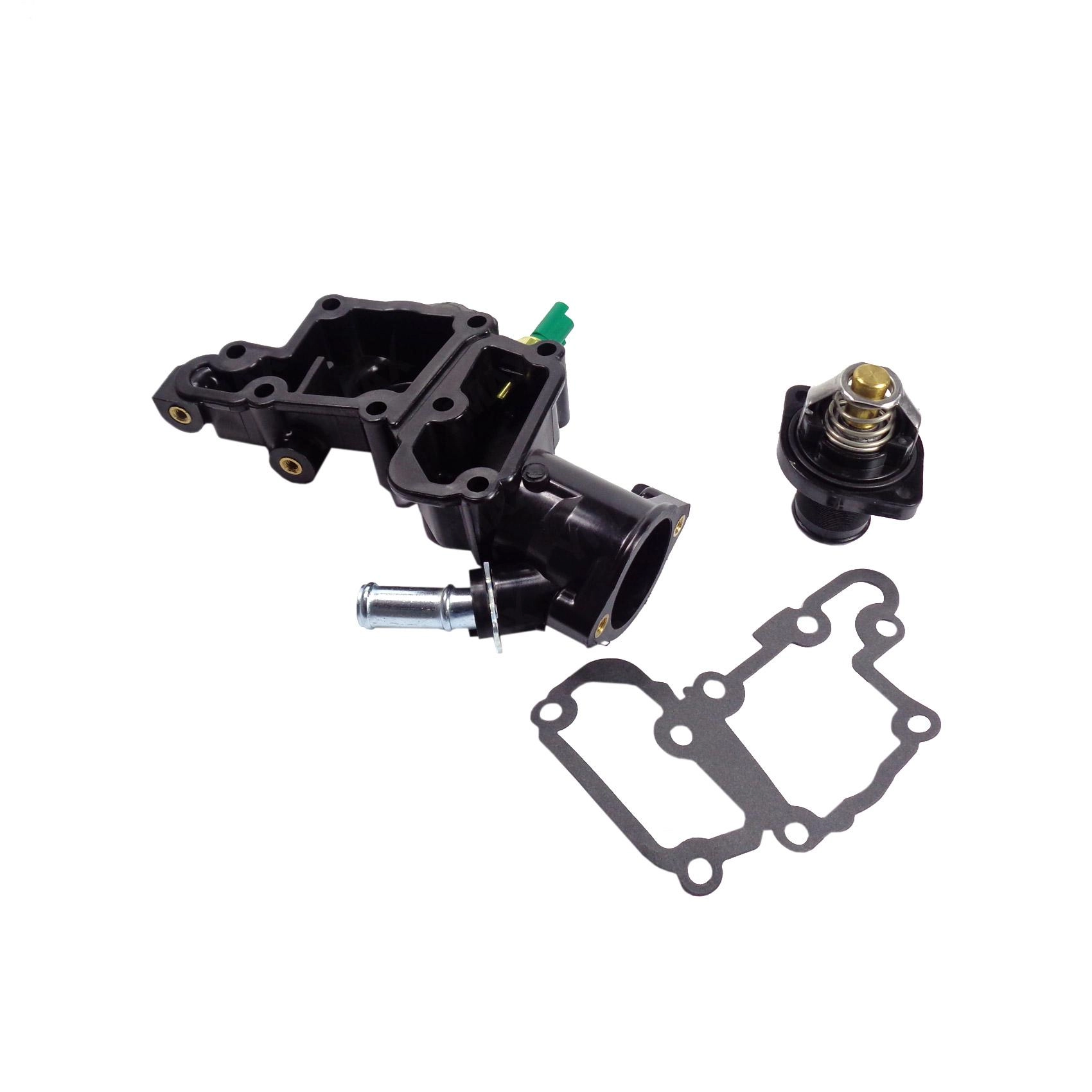 CARCAÇA PLÁSTICA COM VÁLVULA TERMOSTÁTICA PEUGEOT 206/207/HOGGAR 1.4 05/13 8V - MOTOR TU3JP