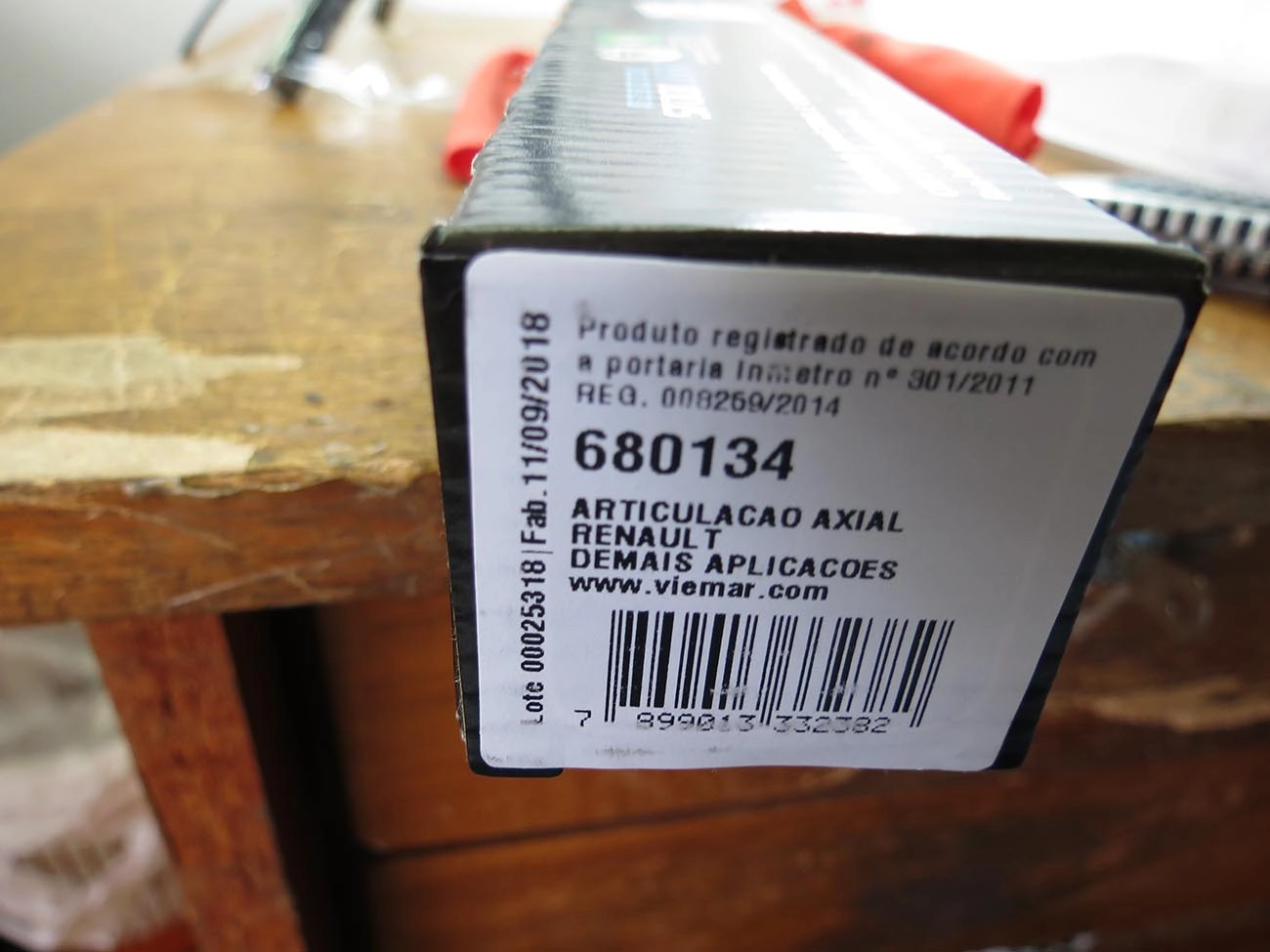 ARTICULAÇÃO/BARRA AXIAL DIREÇÃO MECÂNICA RENAULT CLIO II 99/22 - KANGOO 98/07