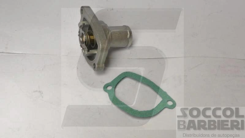 VÁLVULA TERMOSTÁTICA COM CARCAÇA/FLANE ALUIMÍNIO FLANGE ALUMÍNIO FIAT PALIO/SIENA/STRADA/DOBLO/IDEA/PUNTO FIRE EXCETO EVO
