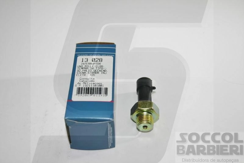 INTERRUPTOR PRESSÃO ÓLEO FIAT UNO/PREMIO/ELBA/FIORINO/TEMPRA/TIPO/PALIO/SIENA/STRADA 92/ TODOS